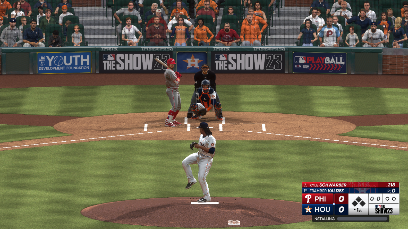 MLB The Show 23 running in KytyPS5