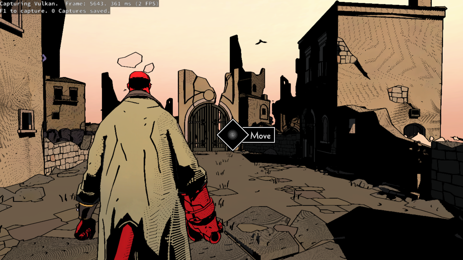 Hellboy running in KytyPS5